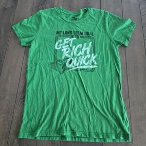 Local Celebrity Vibrant Green Graphic Tee Size Medium